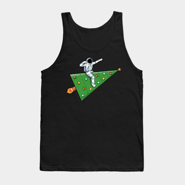 Space rocket christmas Tank Top by coffeeman